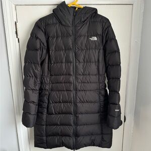The Northface coat (women) black size Large!